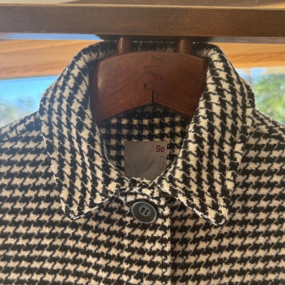 SO Black and White Houndstooth Shacket - Picture 8 of 11